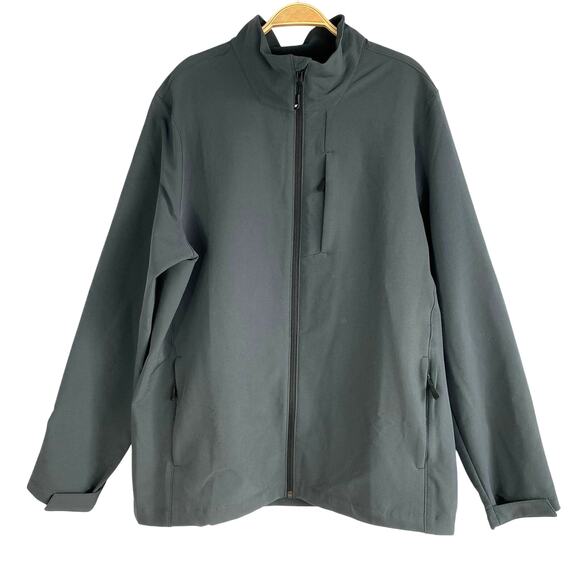 32 Degrees Heat Jacket Men Size L Dark Gray Gorpcore Outdoor Adjustable Cuffs - Picture 1 of 11